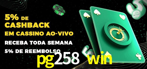 Promoções do cassino ao Vivo pg258 win
